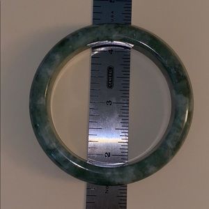 Green jadeite jade bangle